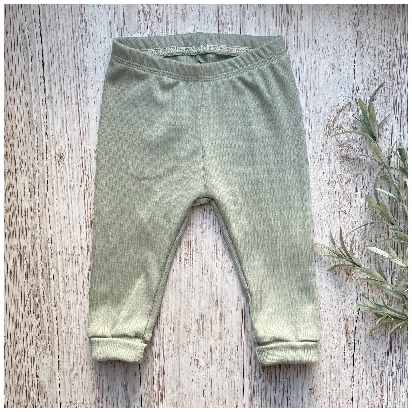Basic Leggings Ribjersey "Salbei" - Dubi.li