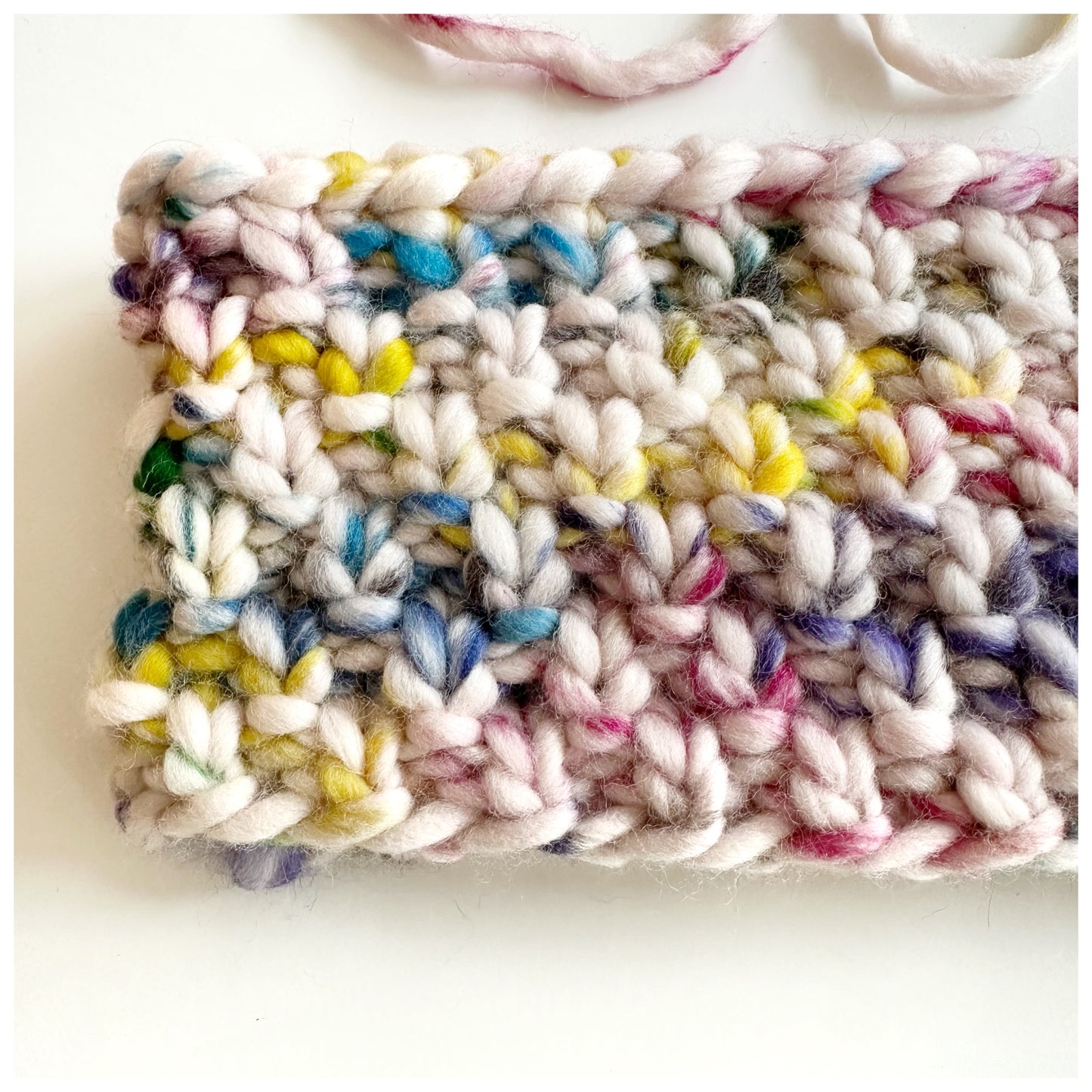 Strick Haarband aus Wolle „Painted Sprinkle“ - Dubi.li