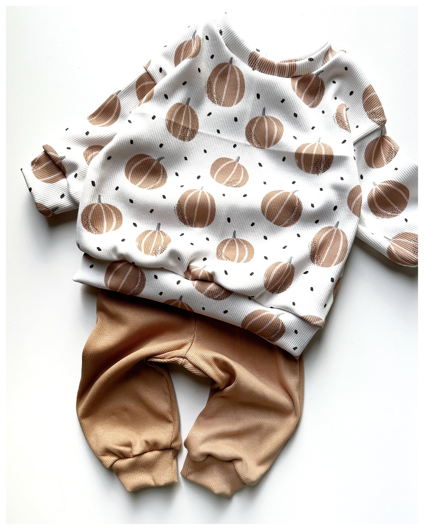Basic Joggers Ribjersey Camel - Dubi.li