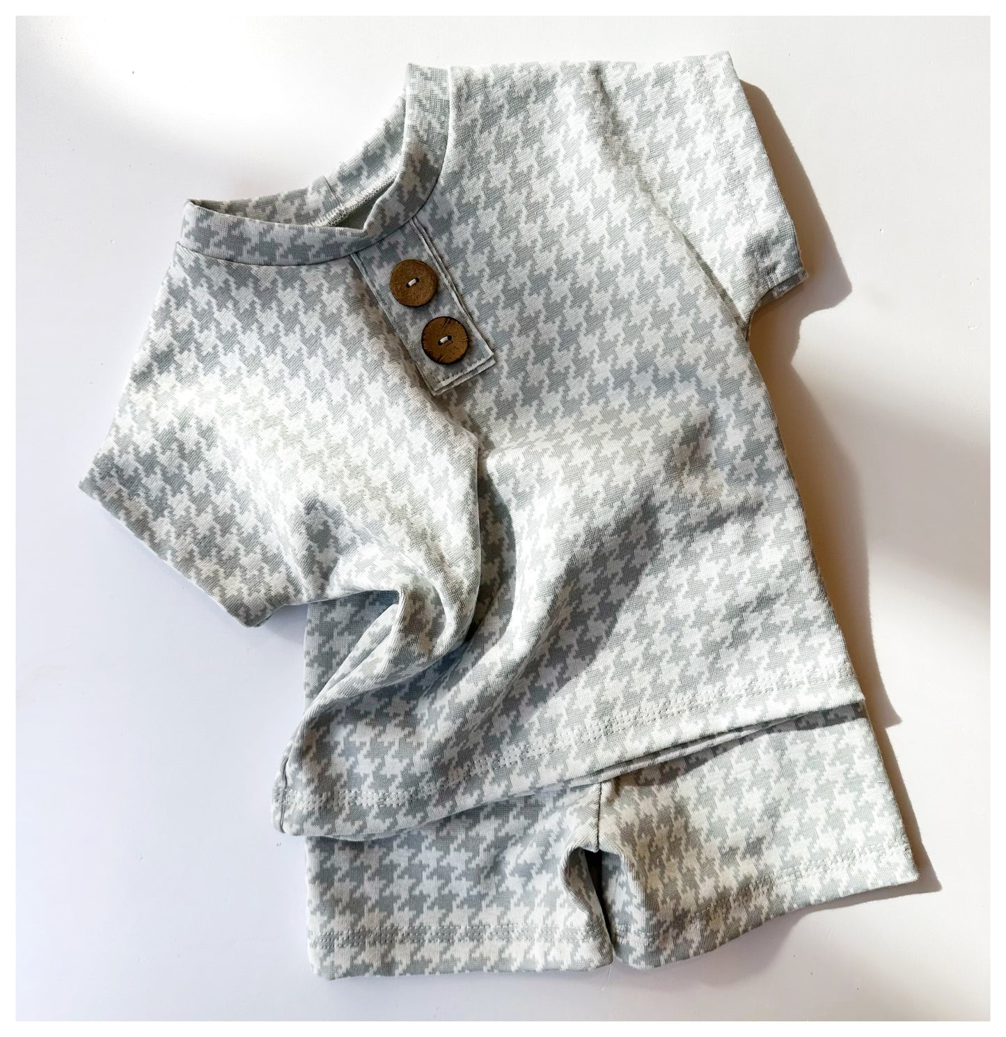 Sommershorts Hahnentritt aus Bio Jacquard - Dubi.li