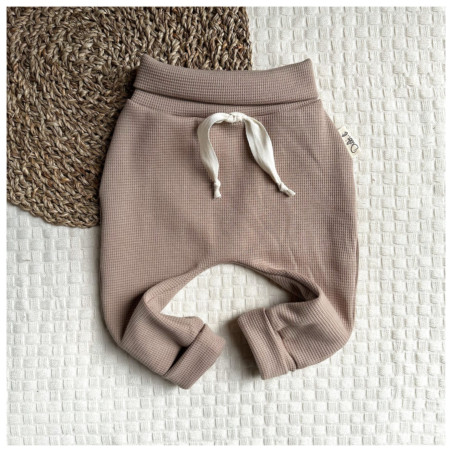 Babyhose Waffeljersey "Taupe" - Dubi.li