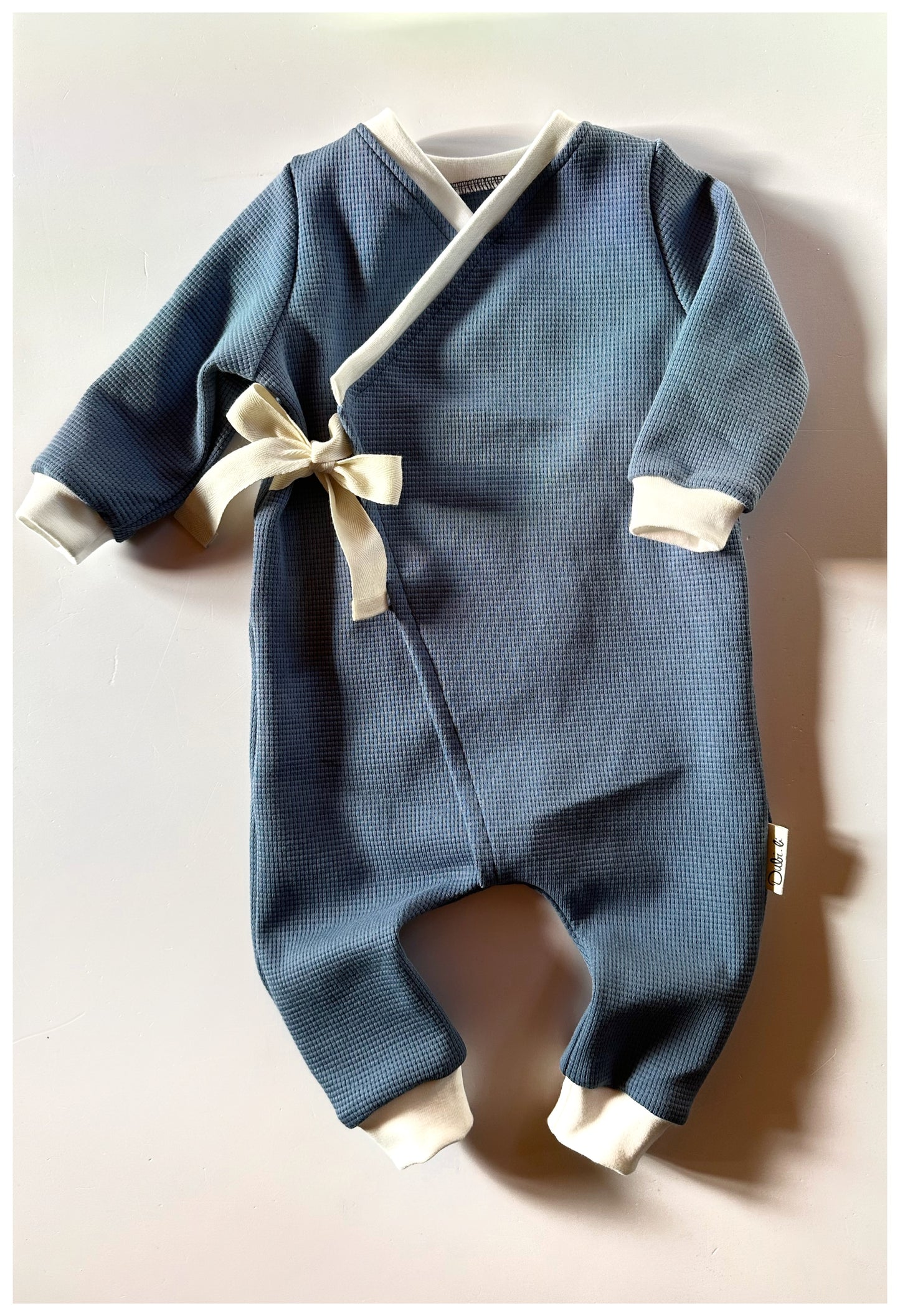 Wickelstrampler Jeansblau