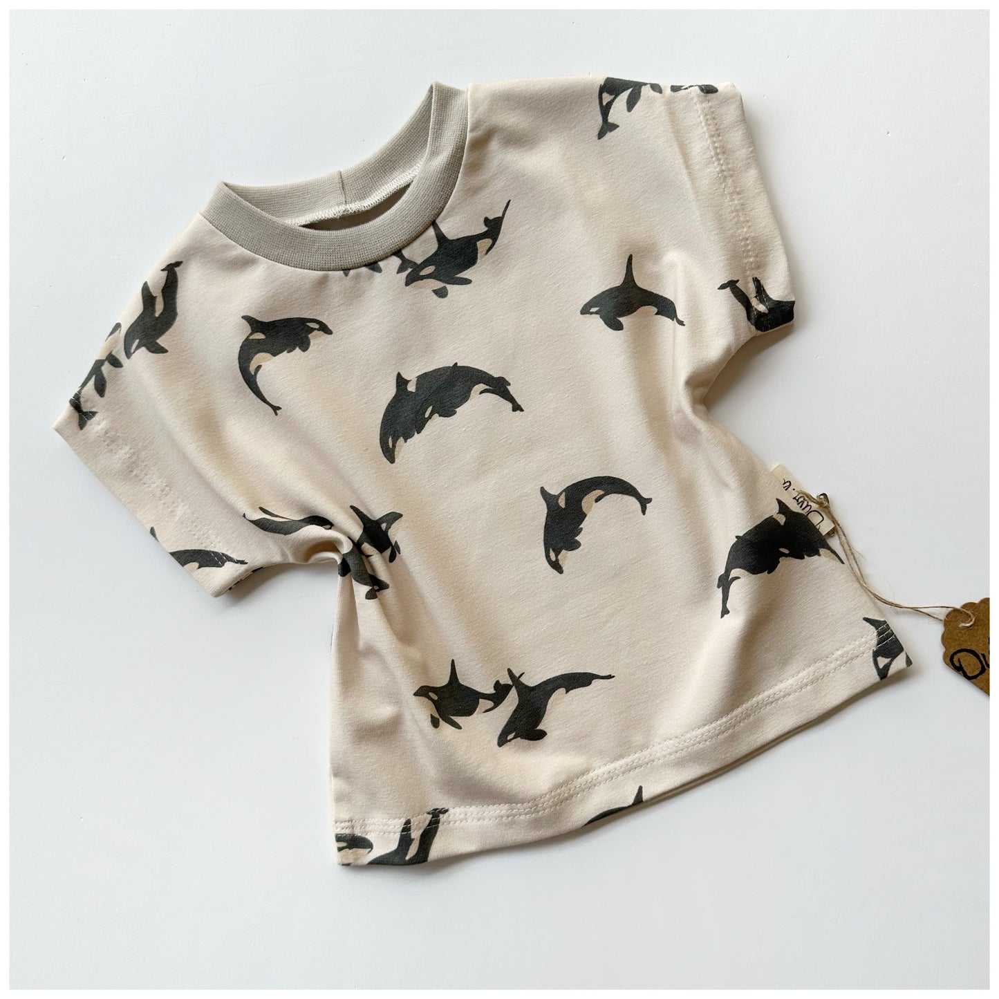 Sommershirt "Wale" maritim, Baby Shirt, Kleinkind T-Shirt handmade- Dubi.li