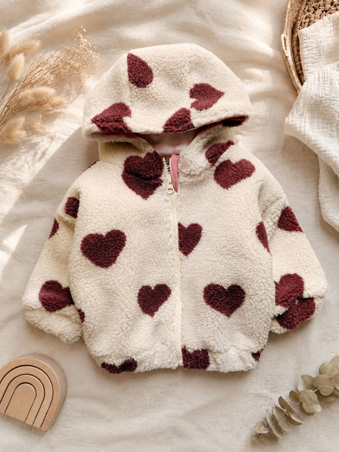 Kuscheljacke "Hearts" Gr. 68