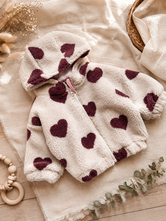 Kuscheljacke "Hearts" Gr. 68