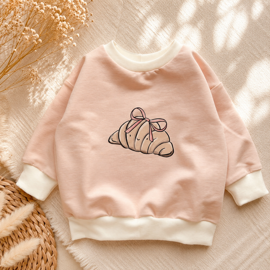 Sweater Puder mit Croissant - Dubi.li 