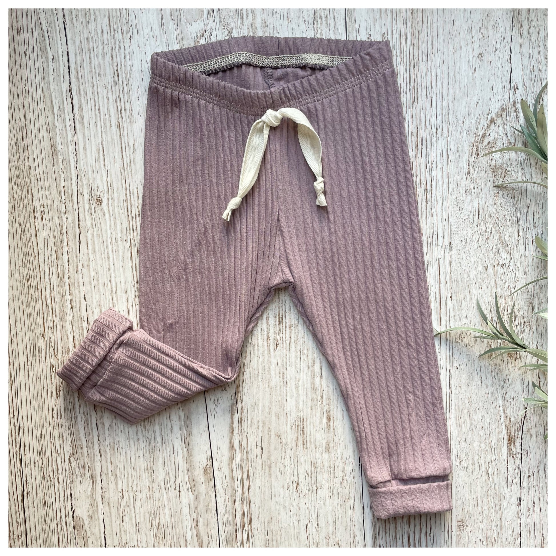 Basic Leggings Breitrib "Purple" - Dubi.li 