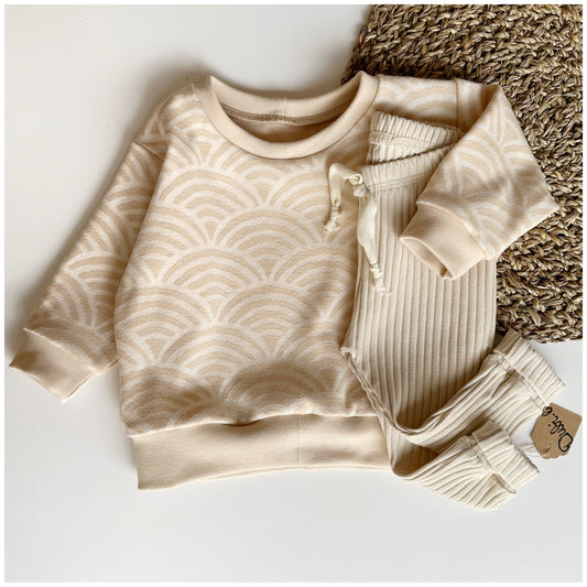 Sweater Jacquard "Rainbow Macadamia" - Dubi.li 