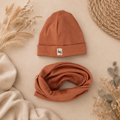 Beanie & Loop Dark Peach