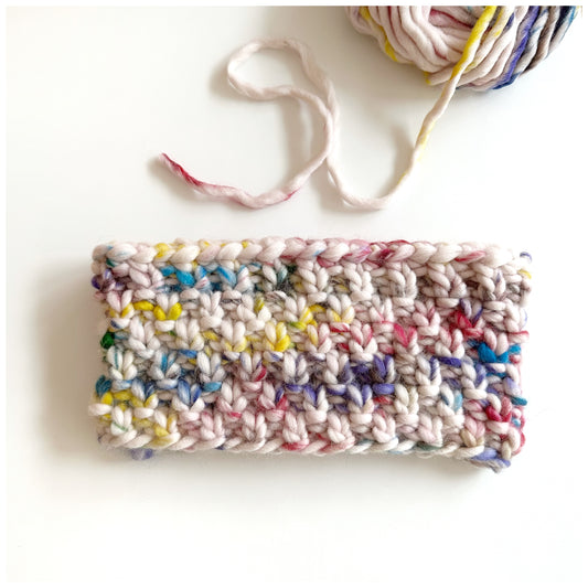 Strick Haarband aus Wolle „Painted Sprinkle“ - Dubi.li 