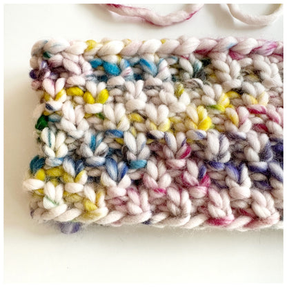 Strick Haarband aus Wolle „Painted Sprinkle“ - Dubi.li 