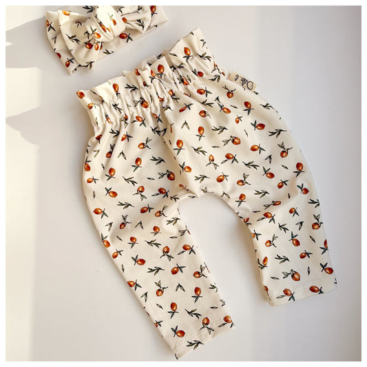 Paperbag Hose "kleine Orangen" - Dubi.li 