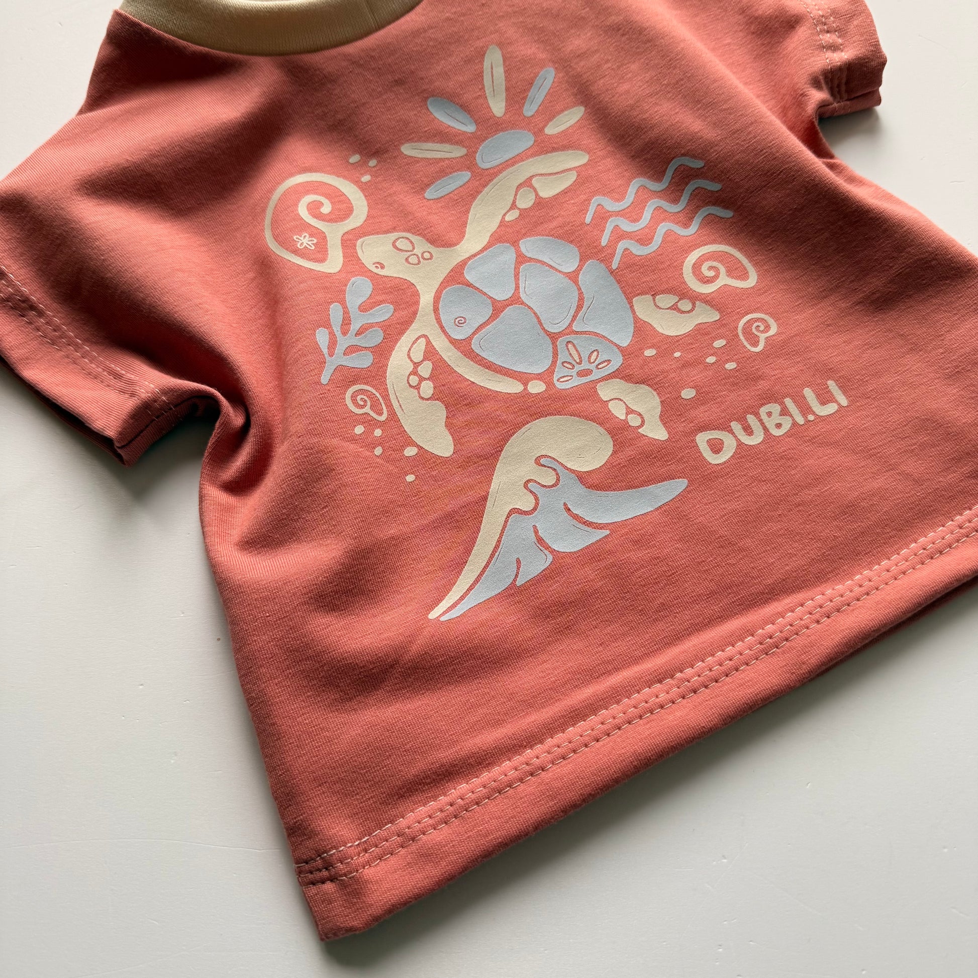 Sommershirt "At the Beach" Lehmrosa - Dubi.li 