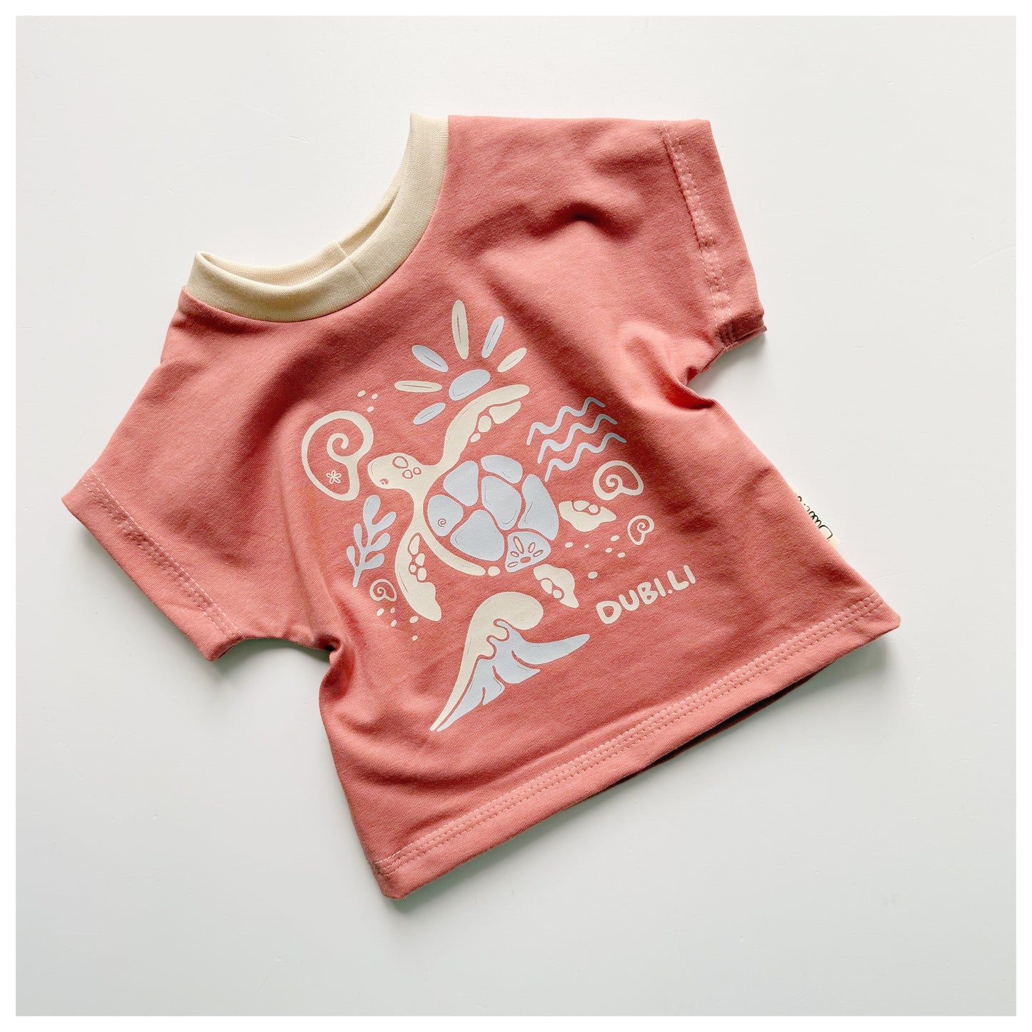 Sommershirt "At the Beach" Lehmrosa - Dubi.li 