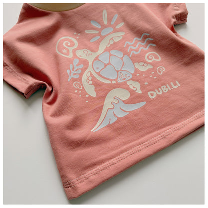 Sommershirt "At the Beach" Lehmrosa - Dubi.li 
