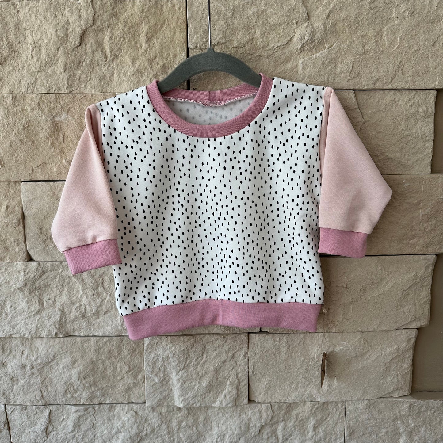 Sweater Dots Rosa Gr.74