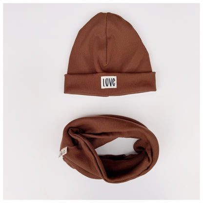 Beanie & Loop Braun