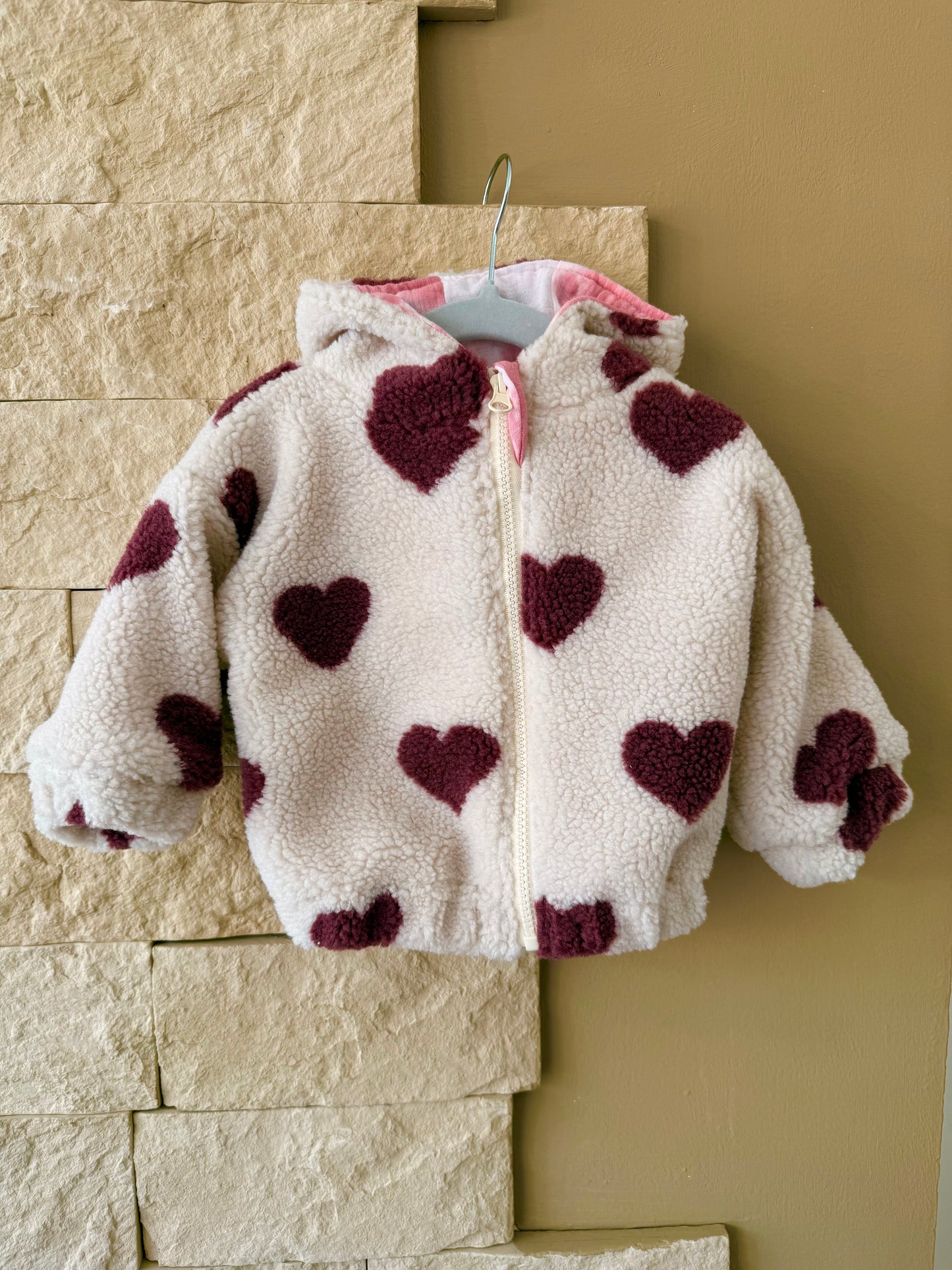 Kuscheljacke "Hearts" Gr. 68