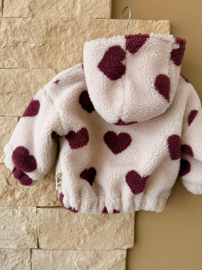 Kuscheljacke "Hearts" Gr. 68