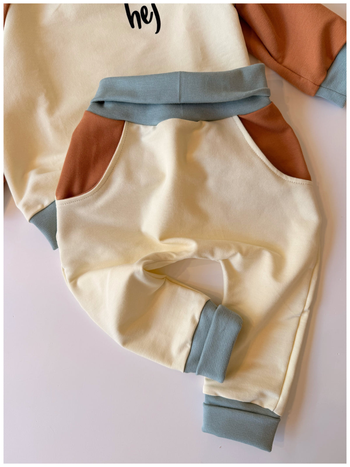 Babyhose Colorful Rust/Teal