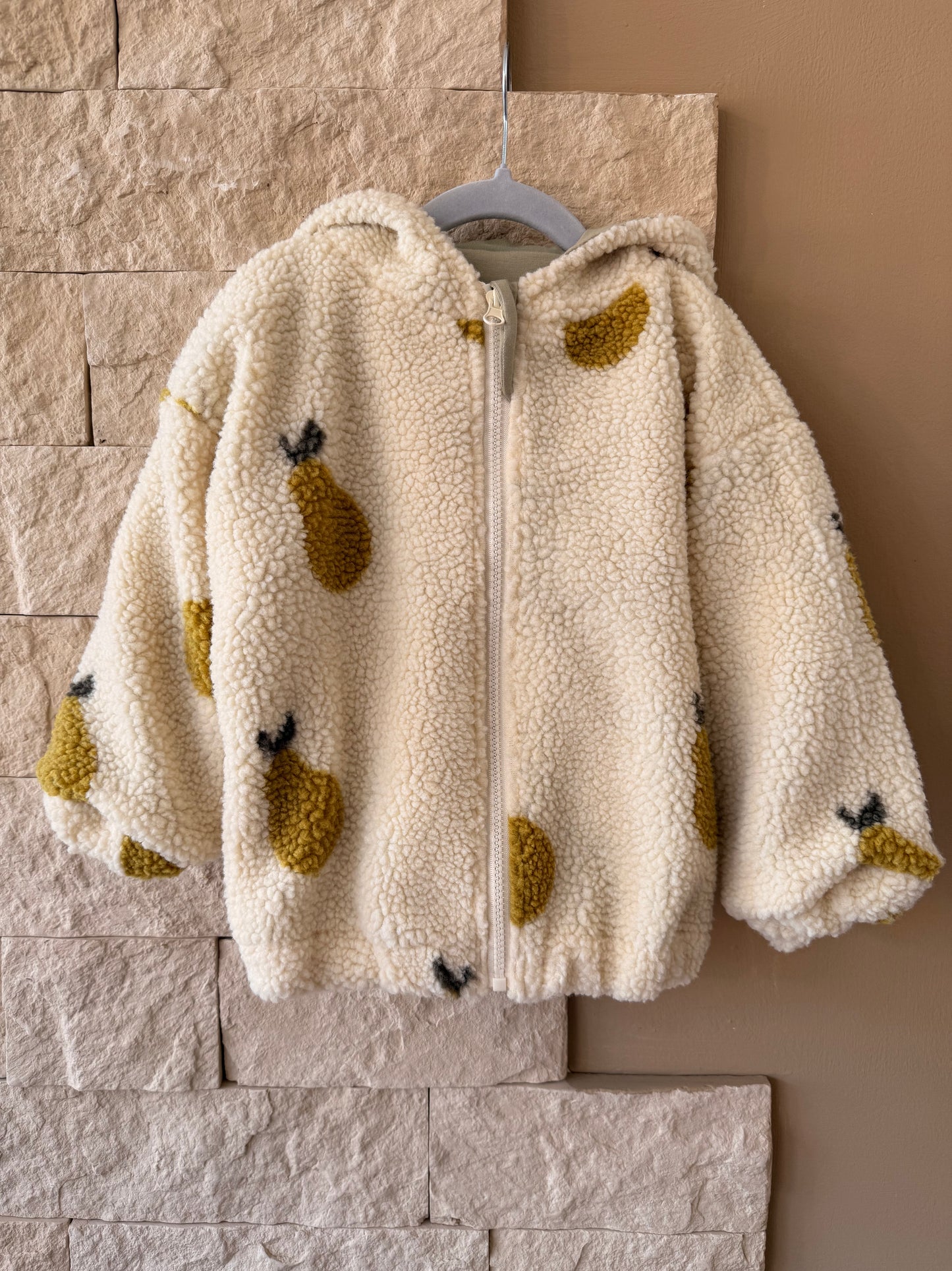 Kuscheljacke "Birnen" Gr. 98