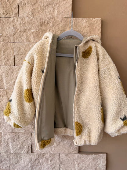Kuscheljacke "Birnen" Gr. 98