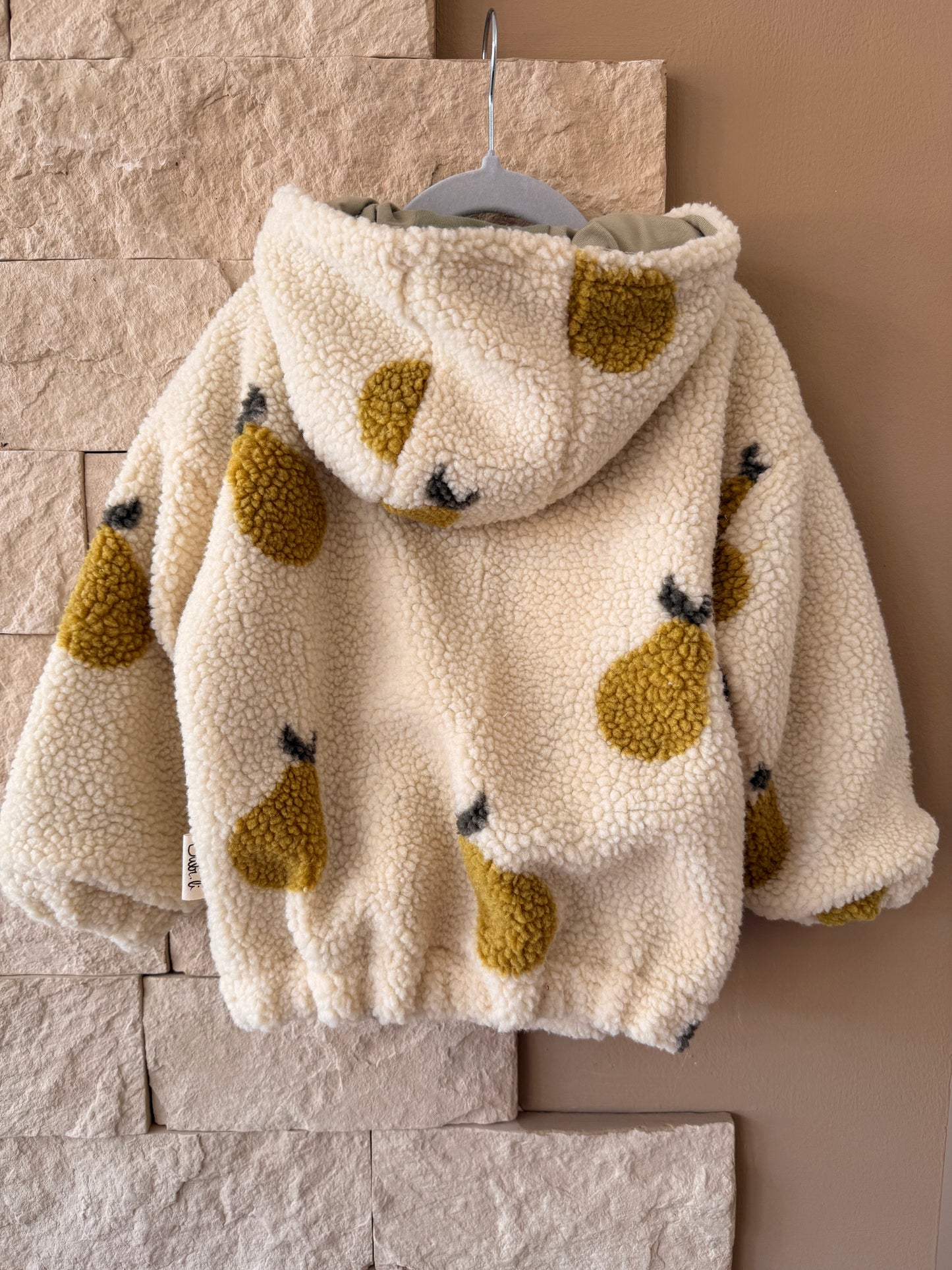 Kuscheljacke "Birnen" Gr. 98