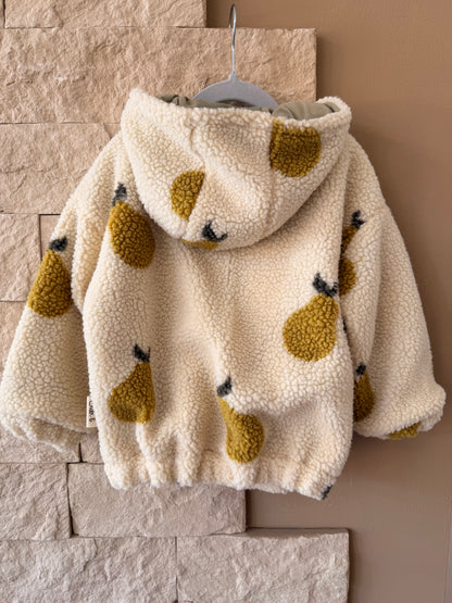 Kuscheljacke "Birnen" Gr. 98