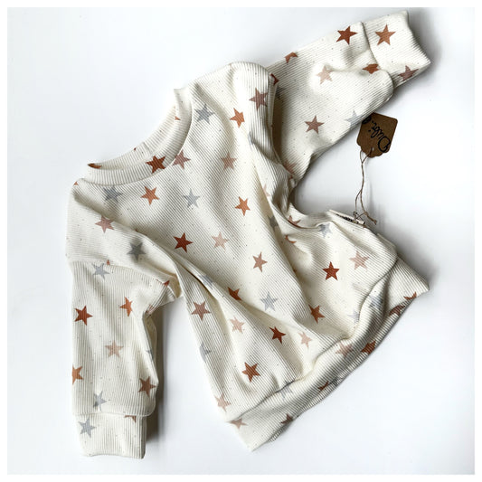 Sweater Rib Jersey "Stars"-Sofortkauf