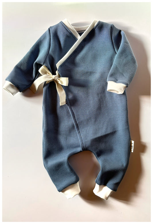 Wickelstrampler Jeansblau