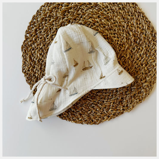 Musselin Sommermütze