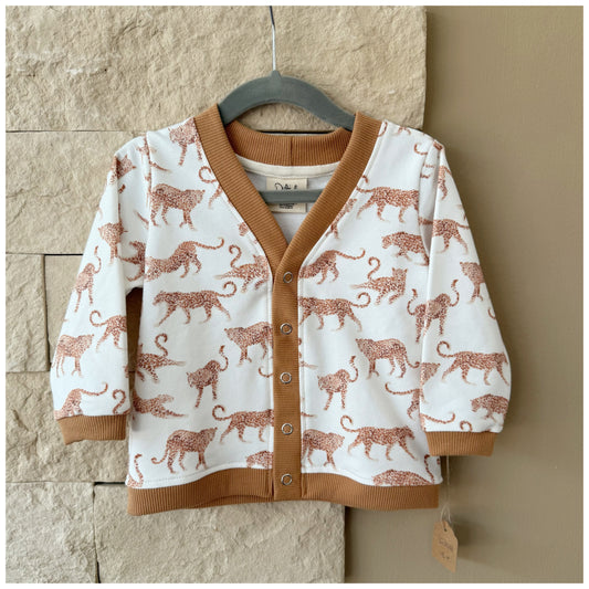 Cardigan  "Leopards" Gr. 80/86
