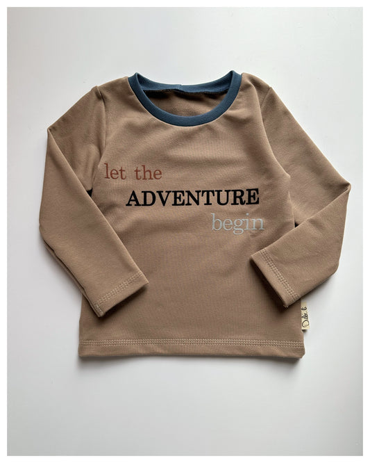 Langarmshirt "Adventure" - Braun - Dubi.li 