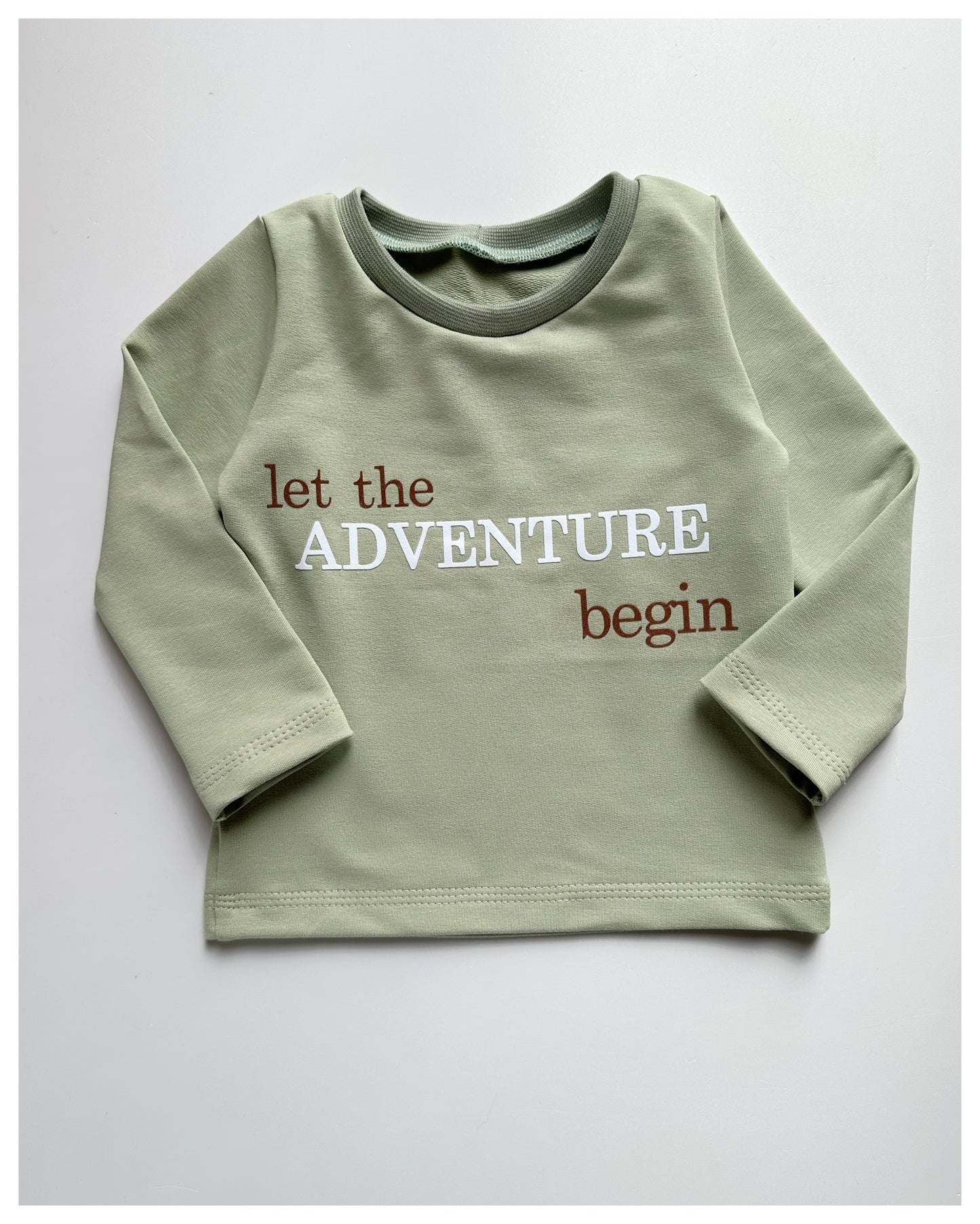 Langarmshirt "Adventure" - Salbei - Dubi.li 