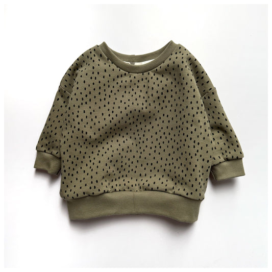 Sweater Khaki Dots