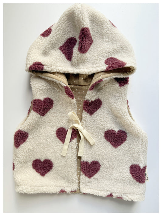 Kapuzenweste  "Hearts"