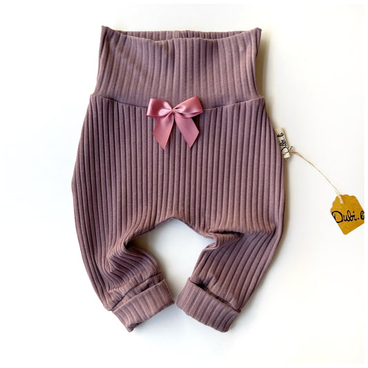 Babyhose Ribjersey Purple